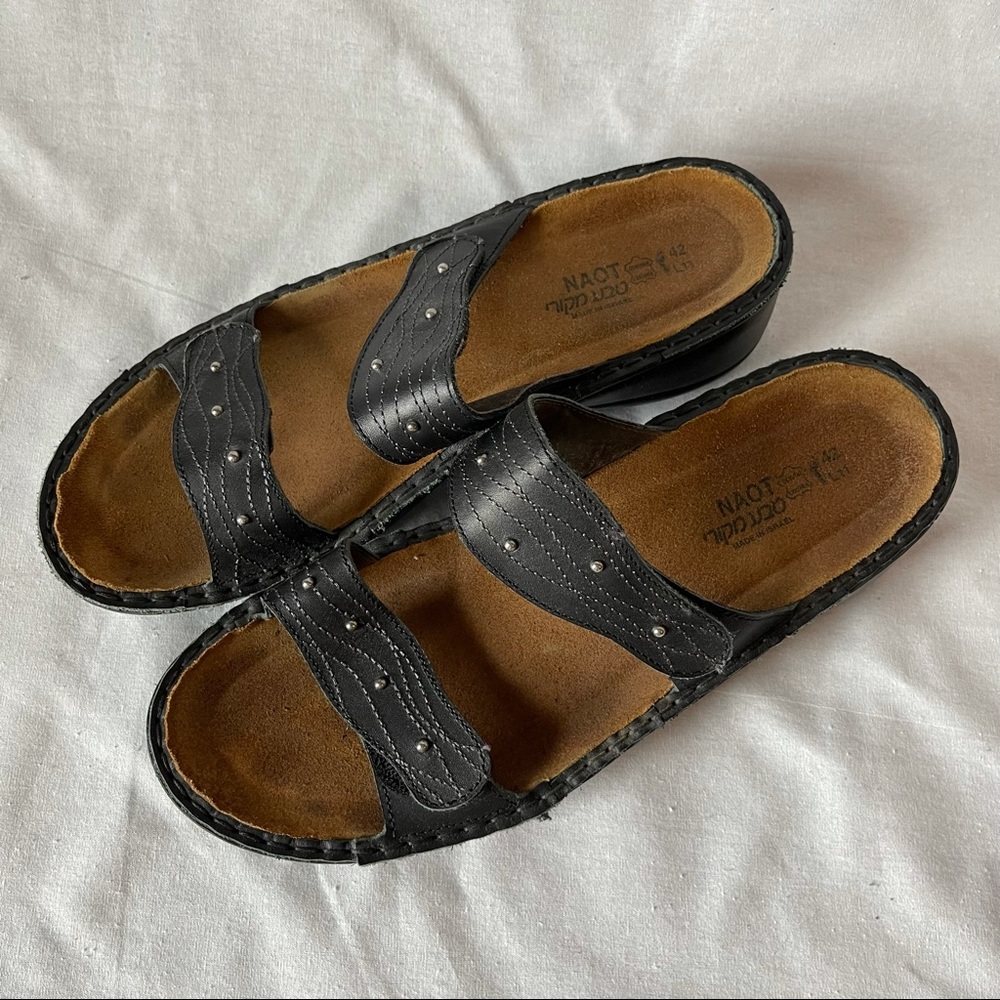 Naot leather sandals sz 11, 42 EU